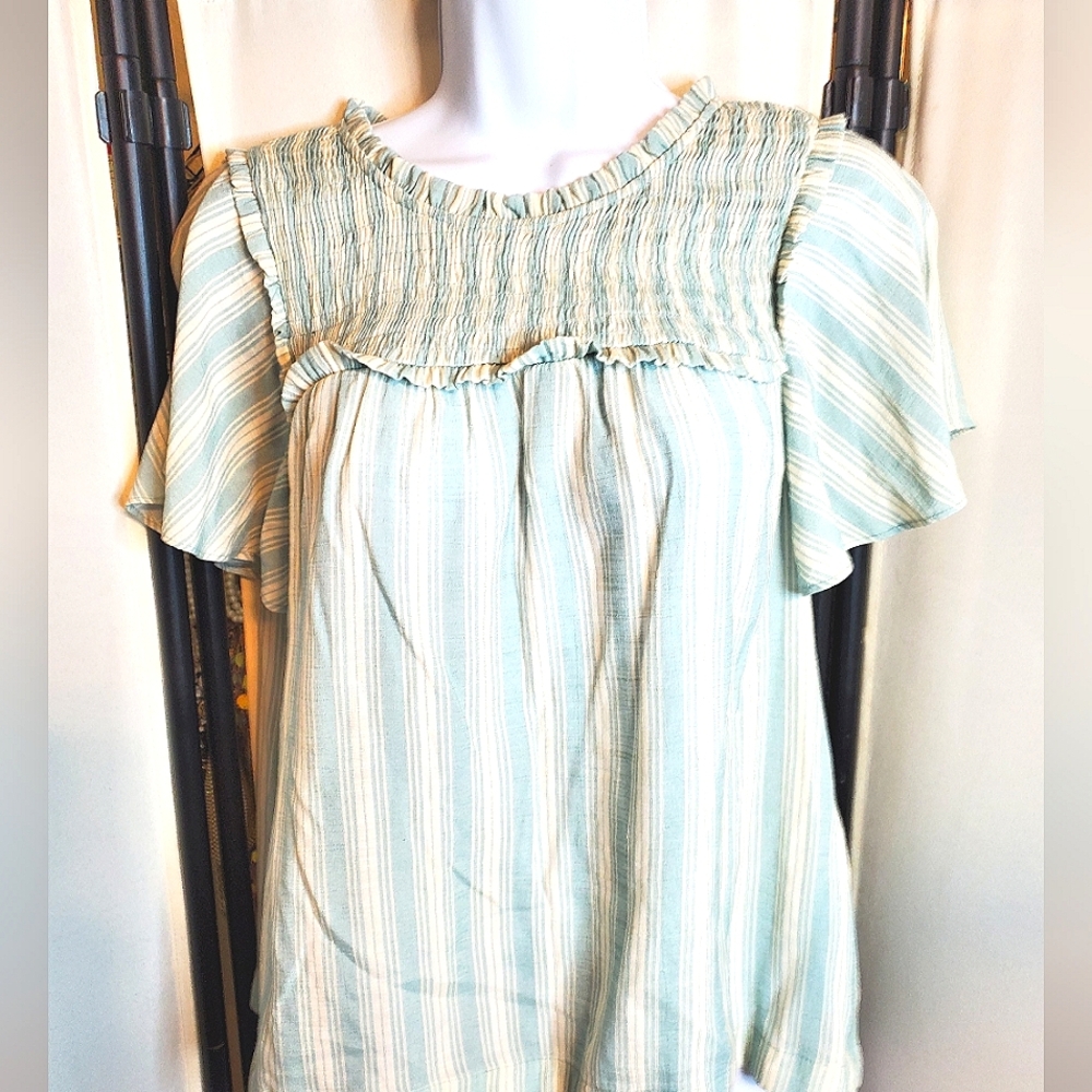 ✨ Lauren Conrad Corporate Bloom Blouse 🌸 Women’s Small - Picture 2 of 13
